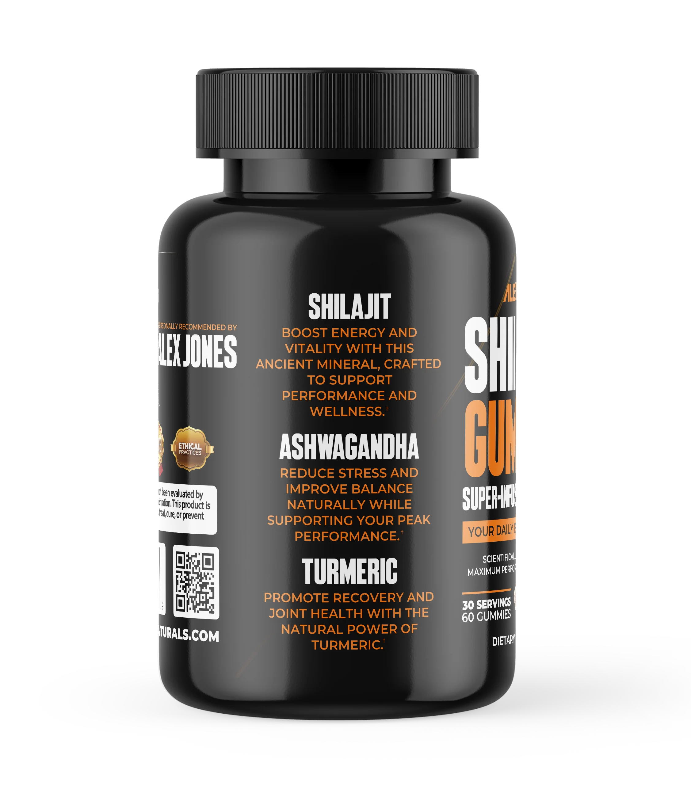 Shilajit Gummies - Pineapple - Super-Infused Supplement (60 Gummies) (60 Servings) - Image 3