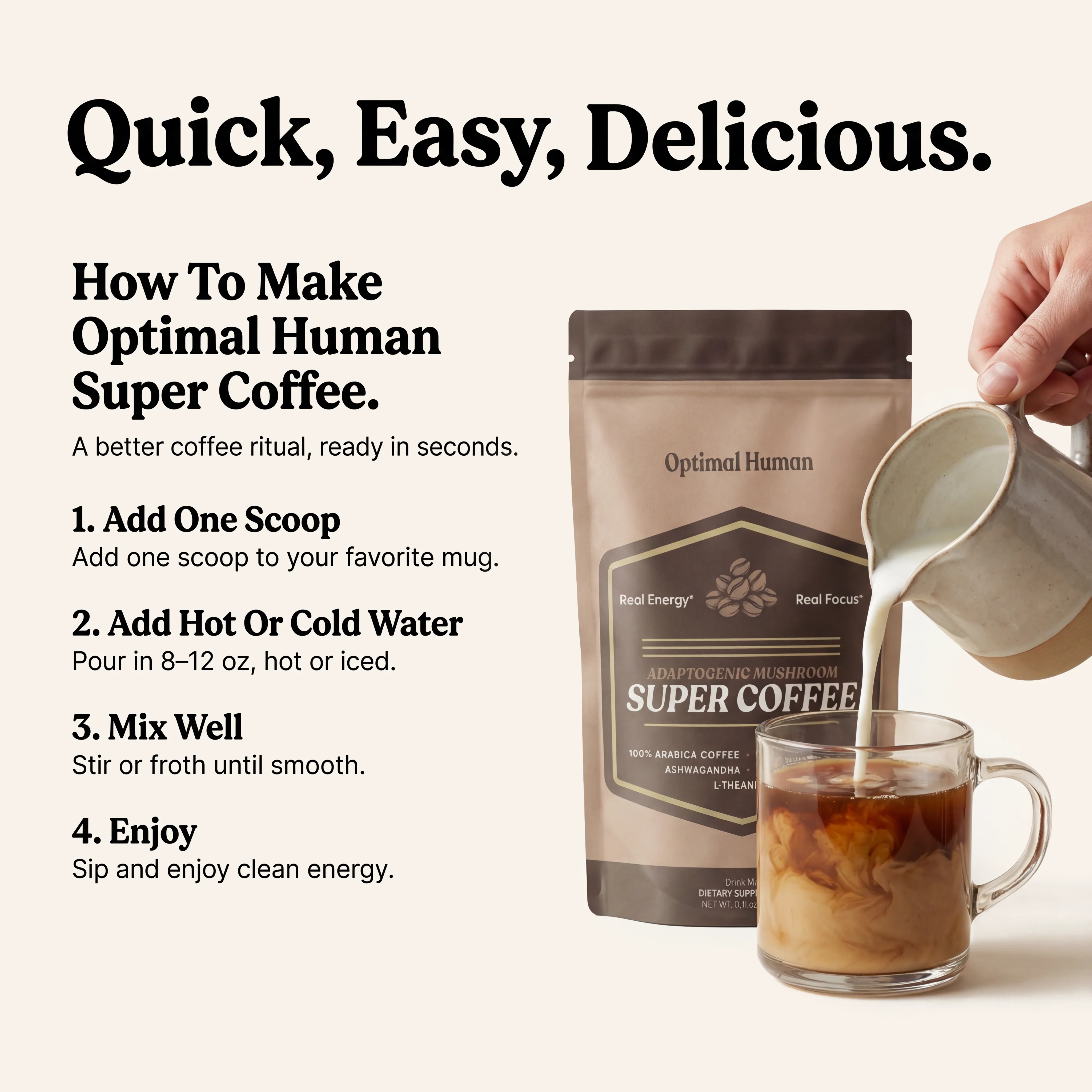 Optimal Human Adaptogenic Mushroom Super Coffee - Image 5