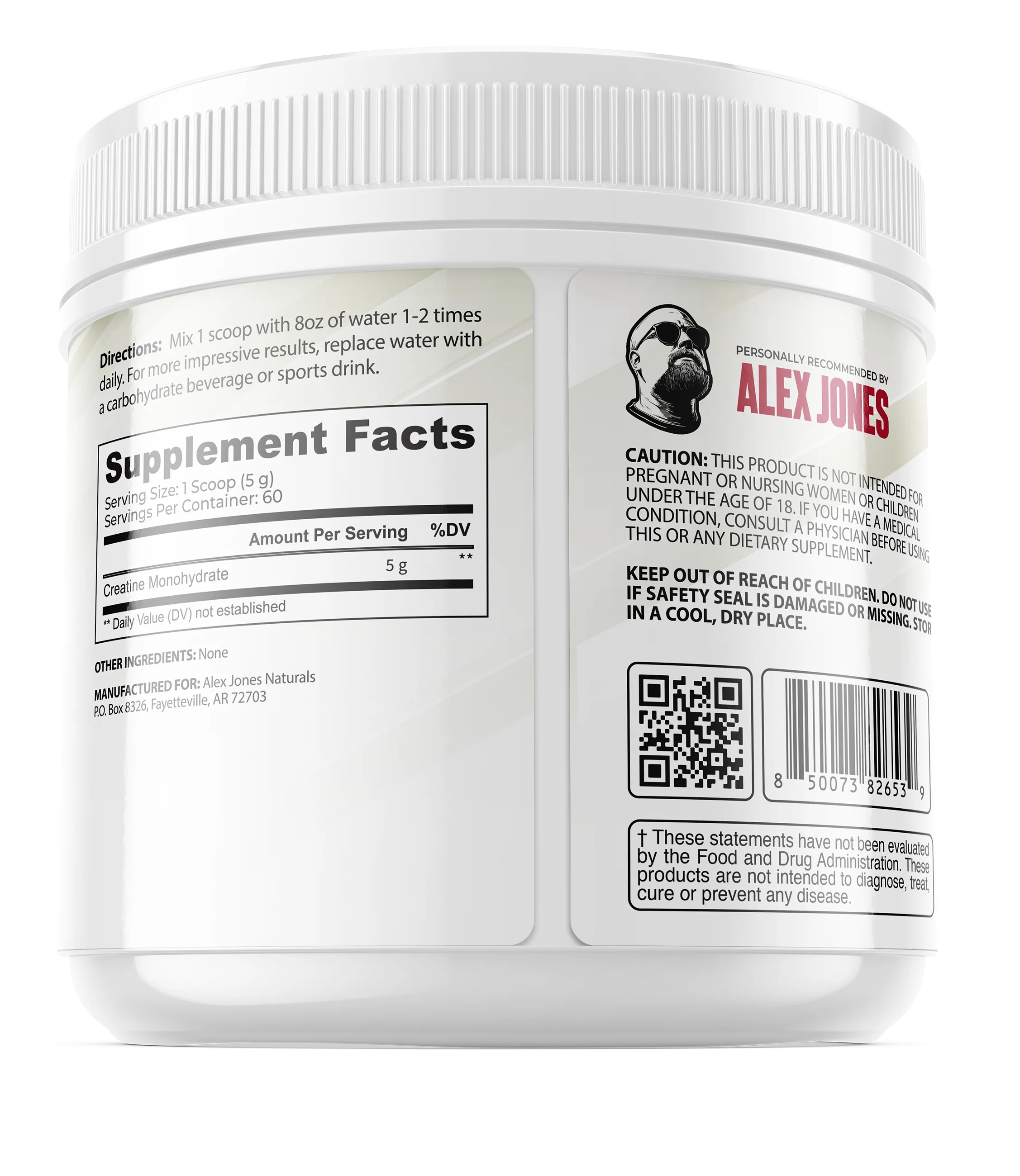 Ultimate Creatine Powder by Alex Jones (300 Grams) (60 Servings) - Image 3